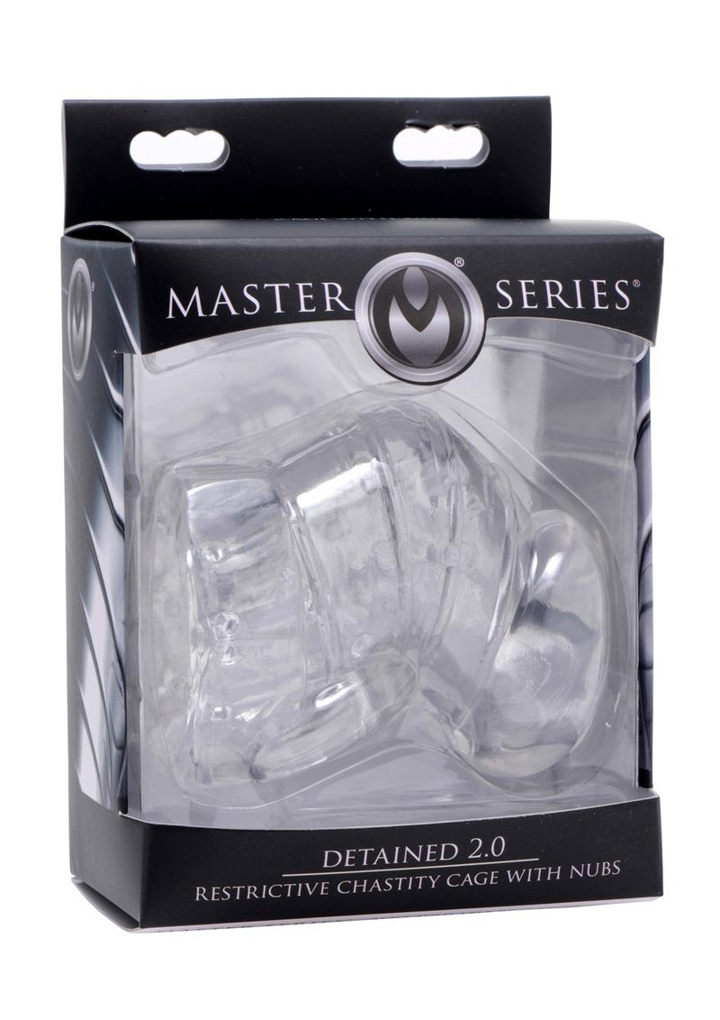Master Series Detained Soft Chasity cage Clear 4 Inch