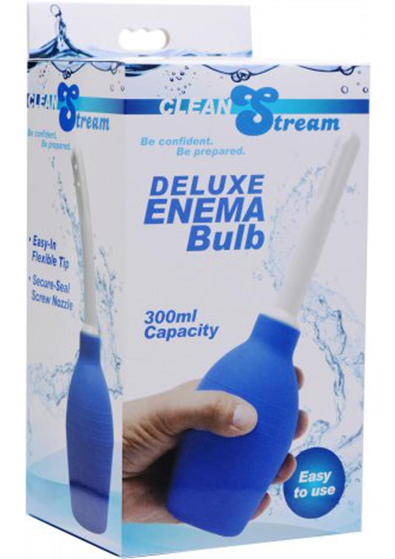 Clean Stream Deluxe Enema Bulb Blue 300 Millilliter