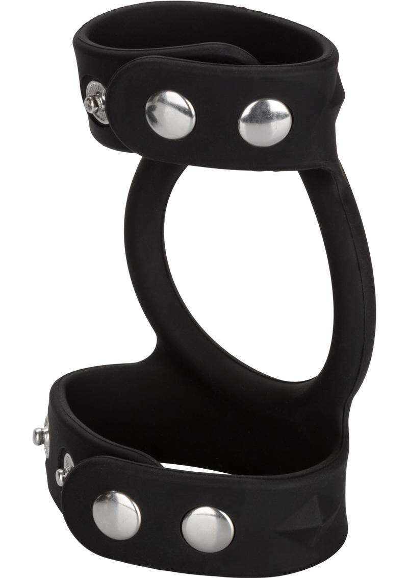 Silicone tri-Snap C and B Cage Black