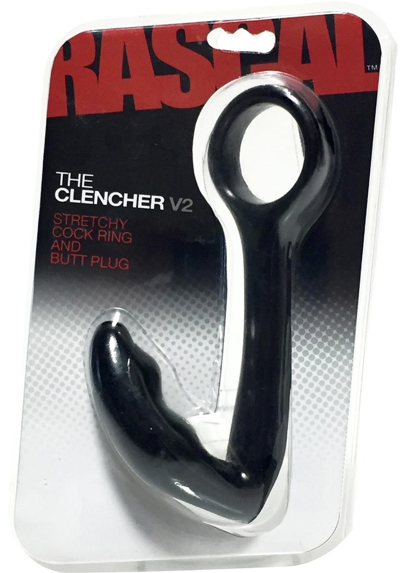 Rascal The Clencher V2 Stretchy Cock Ring And Butt Plug Black