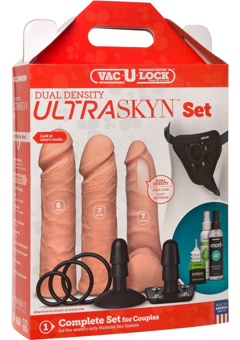 Vac U Lock Dual Density UltraSkyn Set Flesh Assorted Sizes