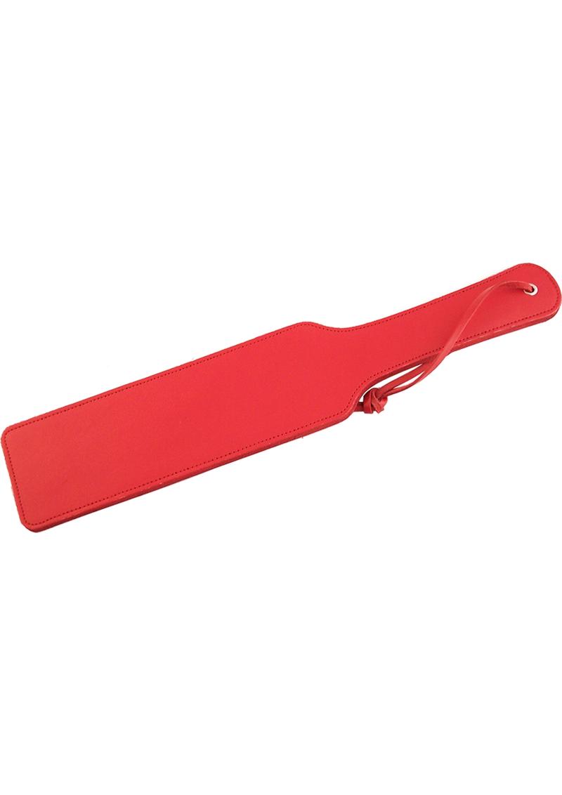 Rouge Long Leather Paddle Red