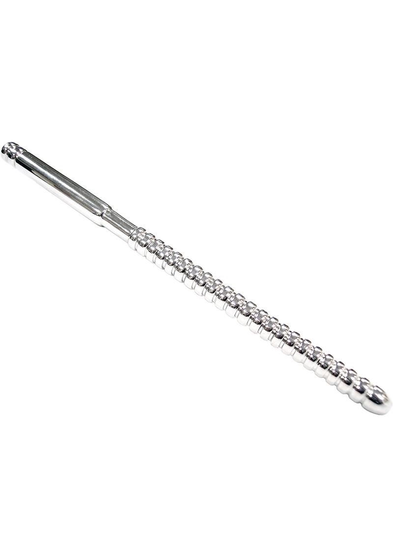 Rouge Metal Urethral Probe In Clamshell Silver