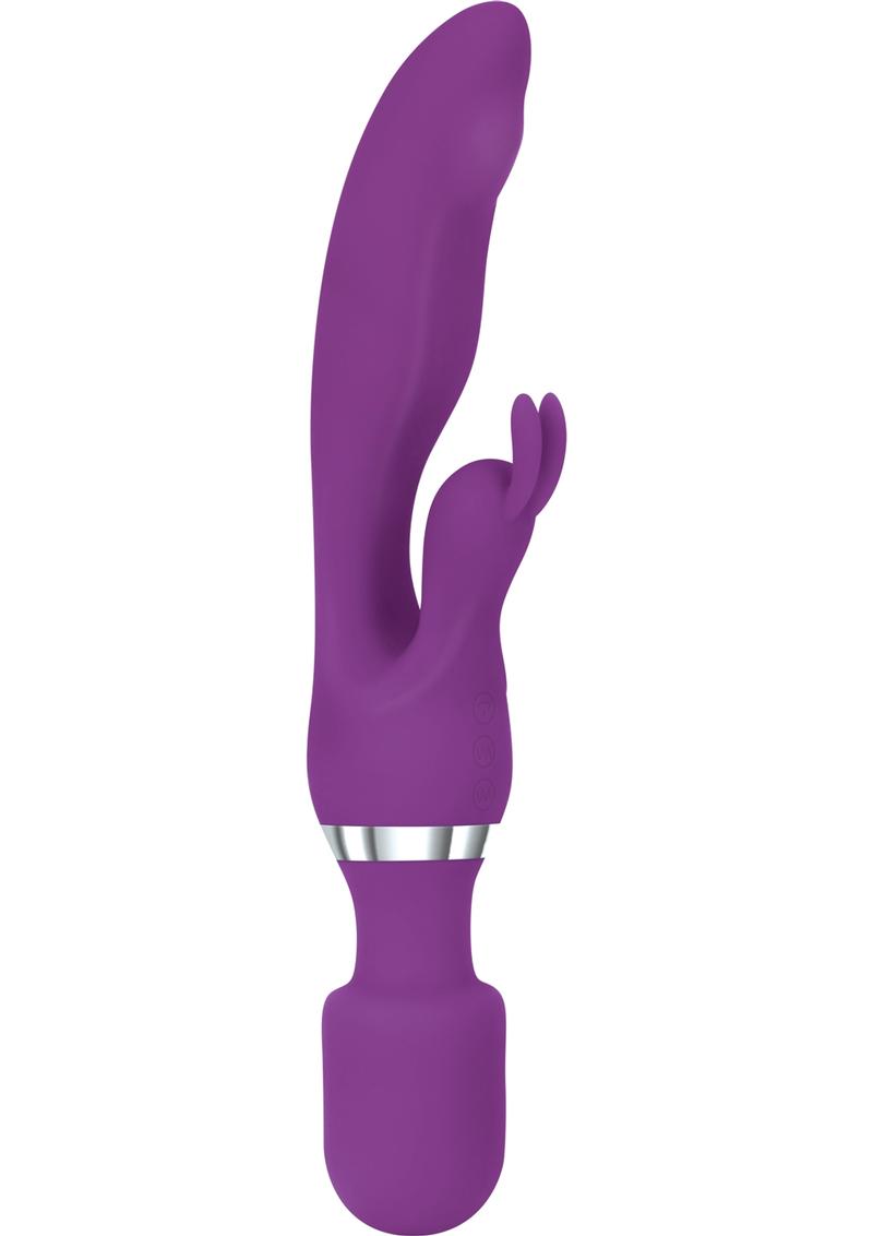 Adam and Eve G Motion Rabbit Wand Purple 10 Inches