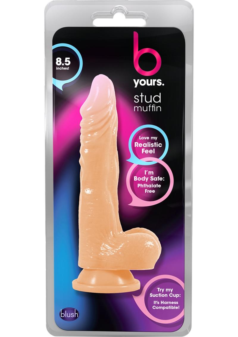 Dr. Skin Stud Muffin Realistic Cock Beige 8.5 Inch
