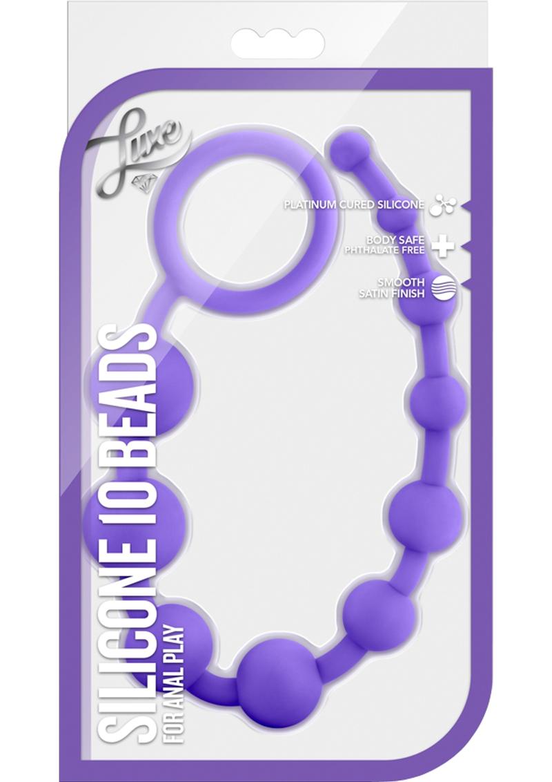 Luxe Silicone 10 Beads Purple