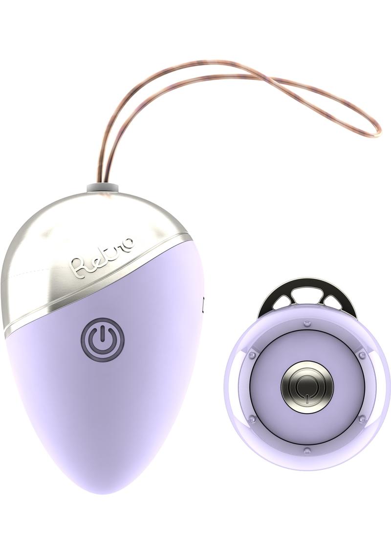 Retro Isley Wireless Remote Control USB Rechargeable Egg Waterproof Purple
