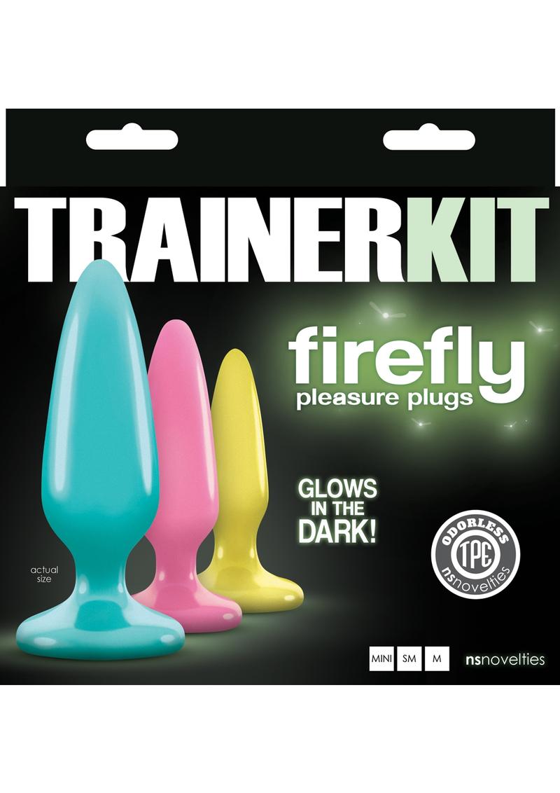 Firefly Pleasure Plugs Trainer Kit Glow In The Dark Assorted Colors