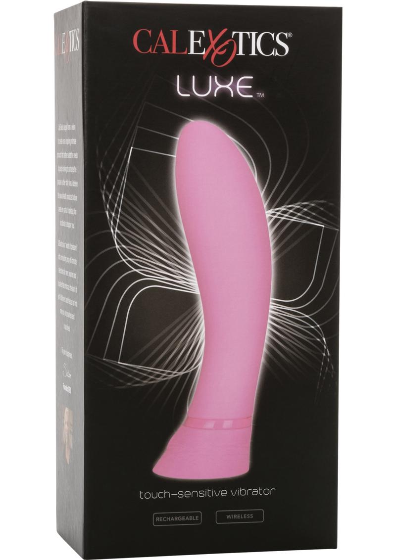 Luxe Touch Sensitive Rechargeable Vibrator Silicone Waterproof Pink