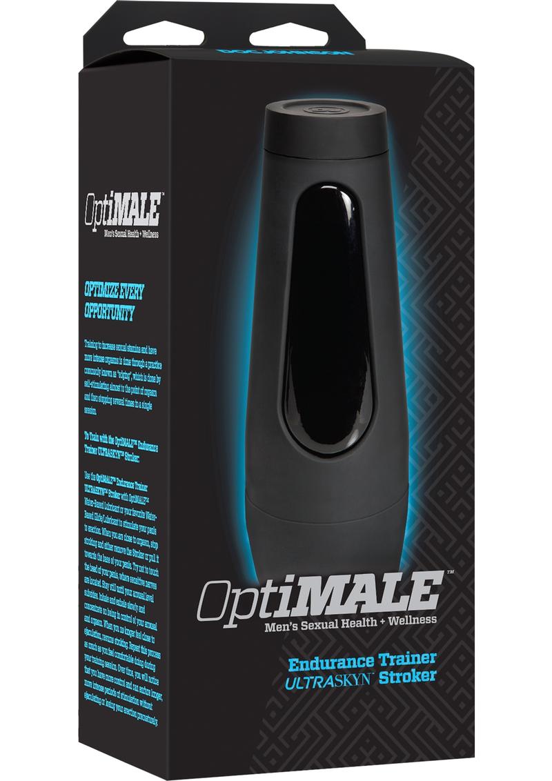 OptiMale Endurance Trainer Ultraskyn Stroker Masturbator Black 7.5 Inch
