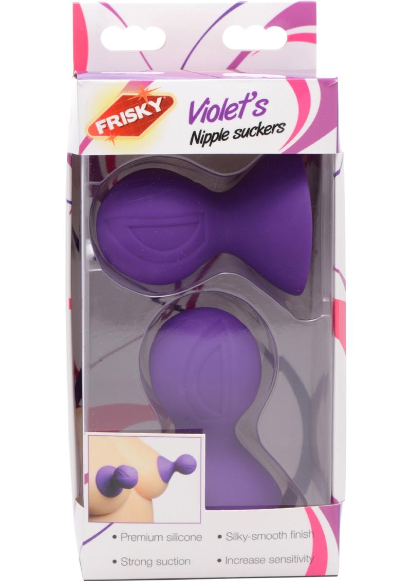 Frisky Violet`s Silicone Nipple Suckers Purple