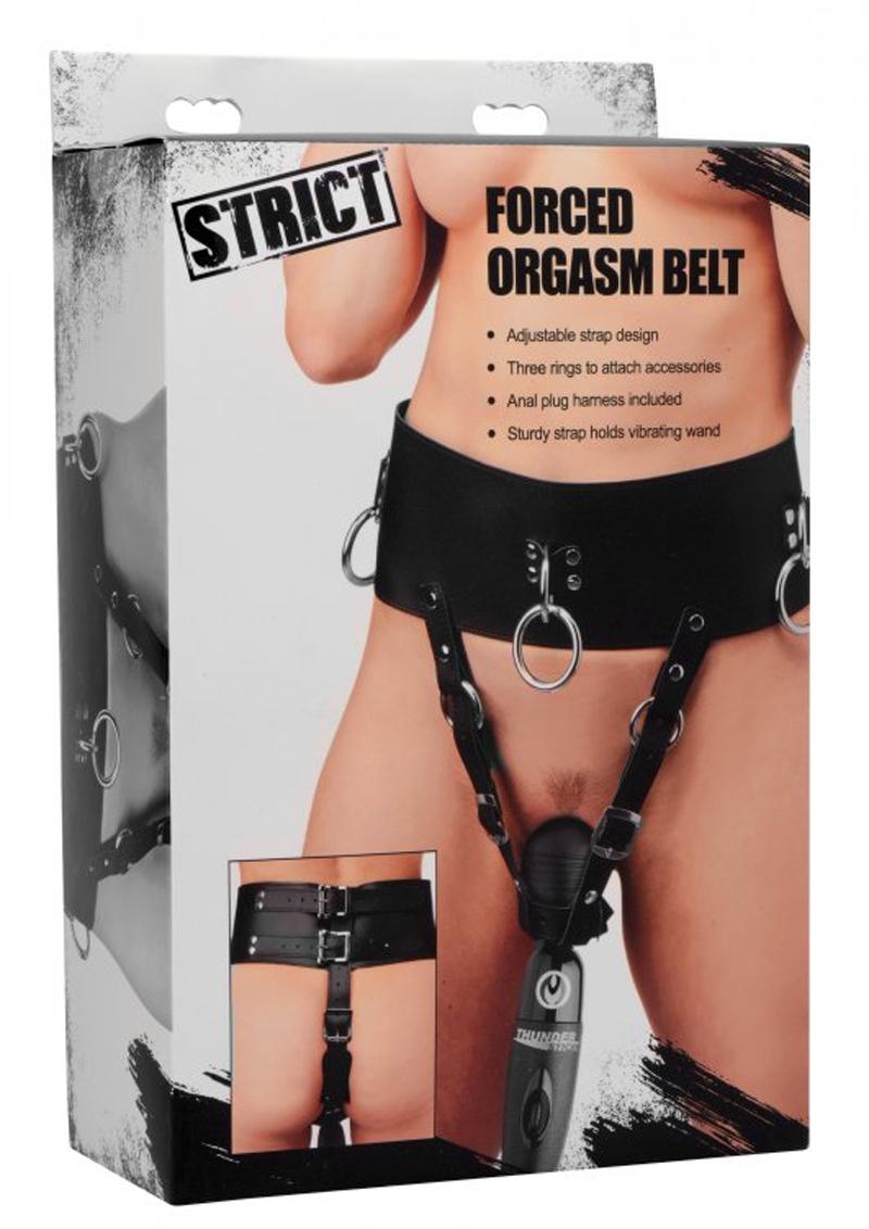 Strict Forced Orgasm Belt Adjustable Black