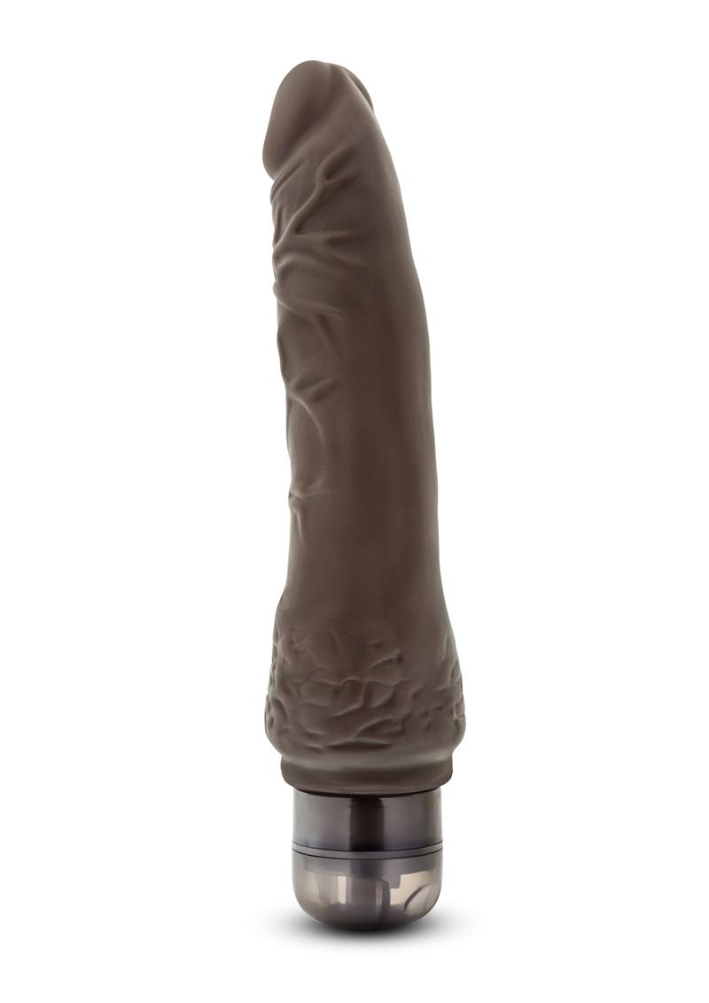 Dr. Skin Cock Vibe 07 Realistic Vibrator Showerproof Chocolate 8.5 Inch