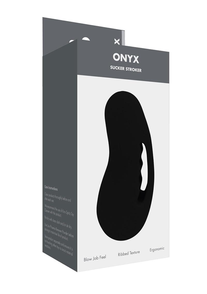 Linx Onyx Sucker Stroker Waterproof Black