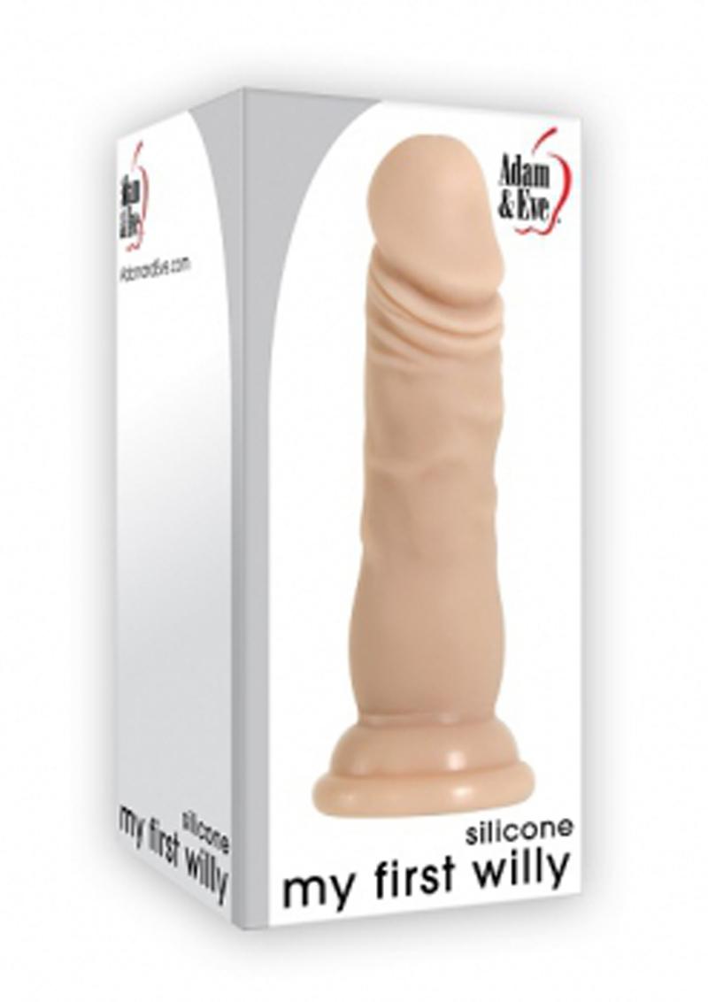 Adam and Eve My First Willy Silicone Realistic Dildo Flesh 5.25 Inch