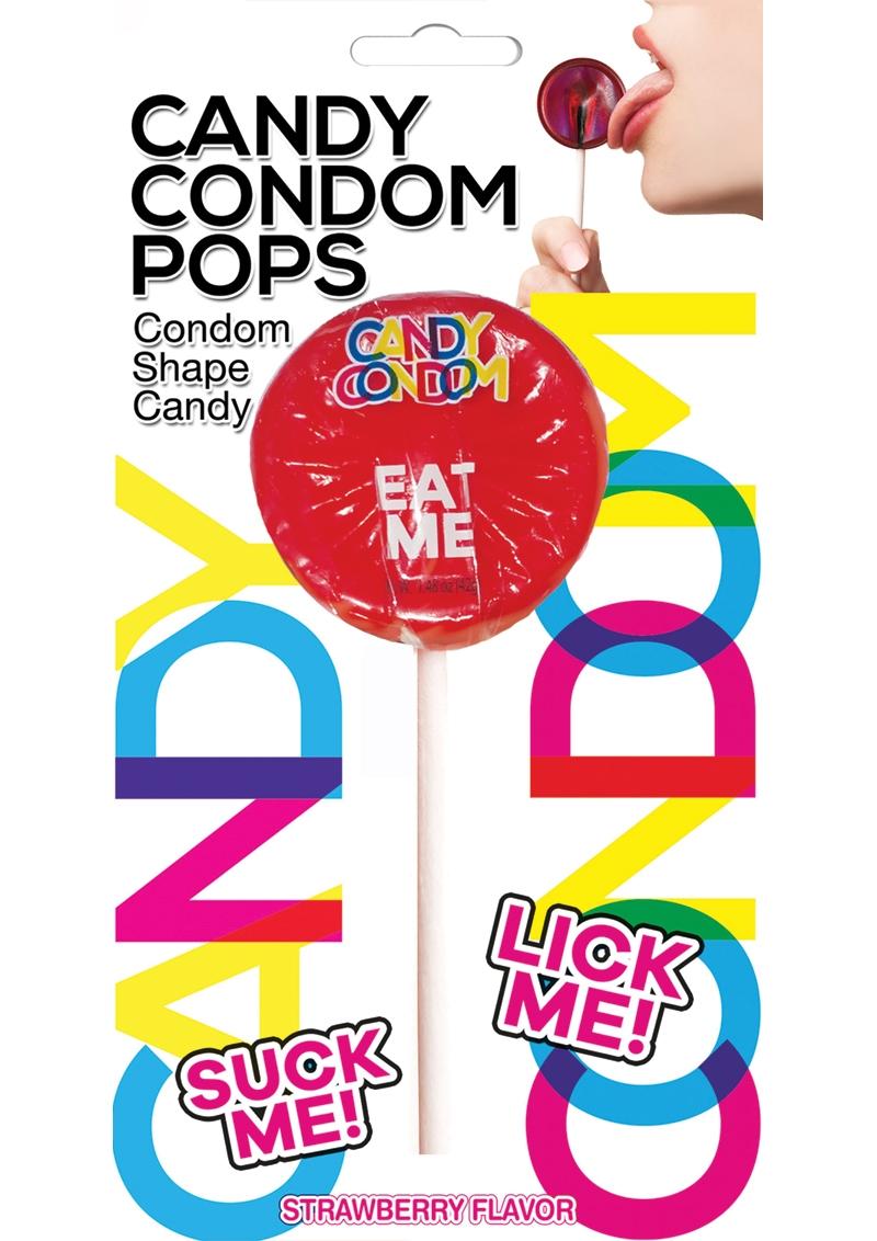 Candy Condom Pops Condom Shape Candy Strawberry Flavor