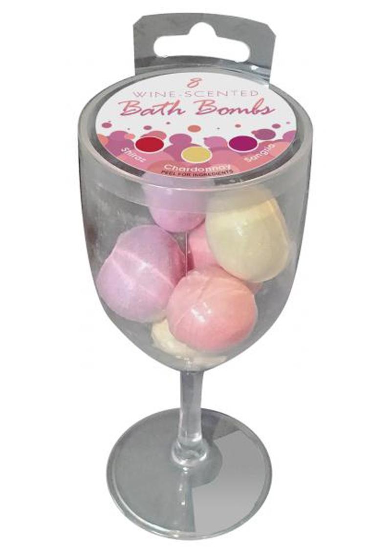 Wine Scented Bath Bombs 3 Scents 8 Bombs Per Glass