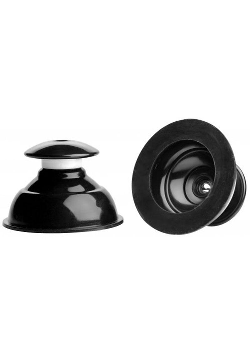 Master Series Plungers Silicone Extreme Suction Nipple Suckers Black