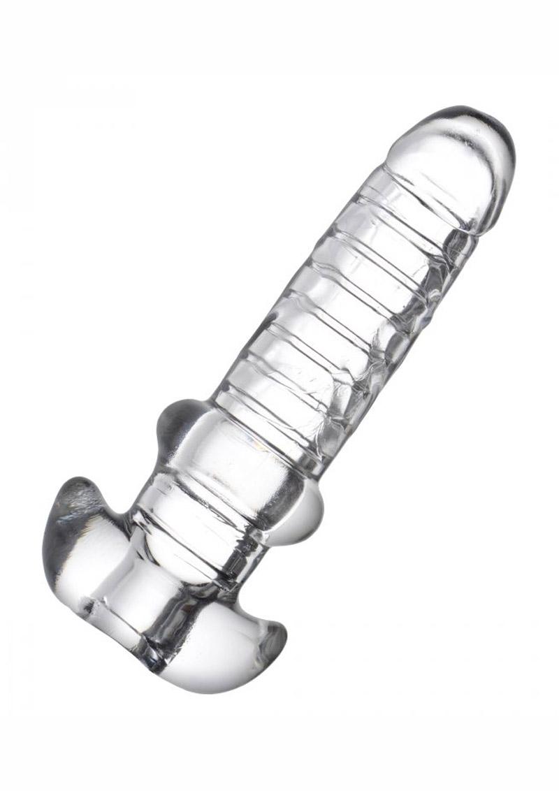Master Series Tight Hole Clear Penis Sheath Sleeve Clear 6.5 Inch