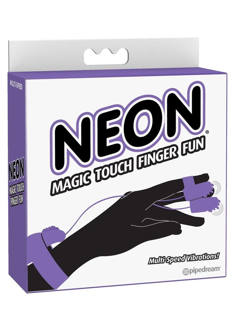 Neon Magic Touch Finger Fun Wired Remote Control Finger Ticklers Purple