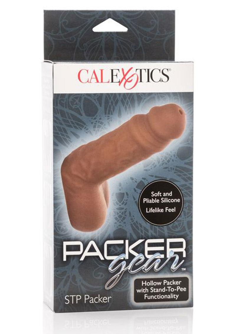 Calexotics Packer Gear Silicone Hollow STP Extension Brown