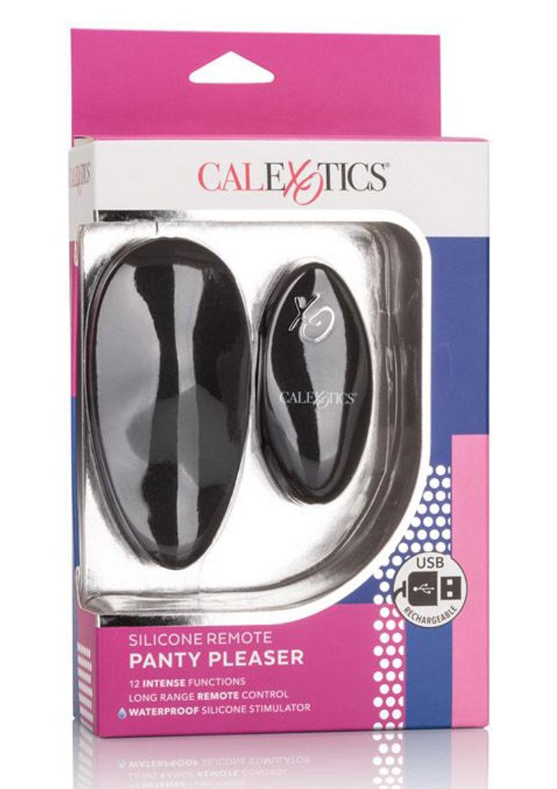 Silicone Wireless Remote Panty Pleaser USB Rechargeable Massager Waterproof Black