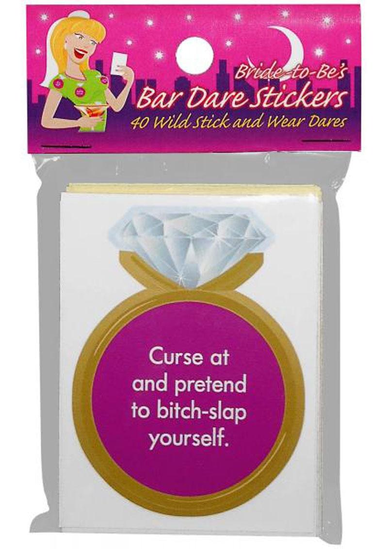 Bride To Be`s Bar Dare Stickers