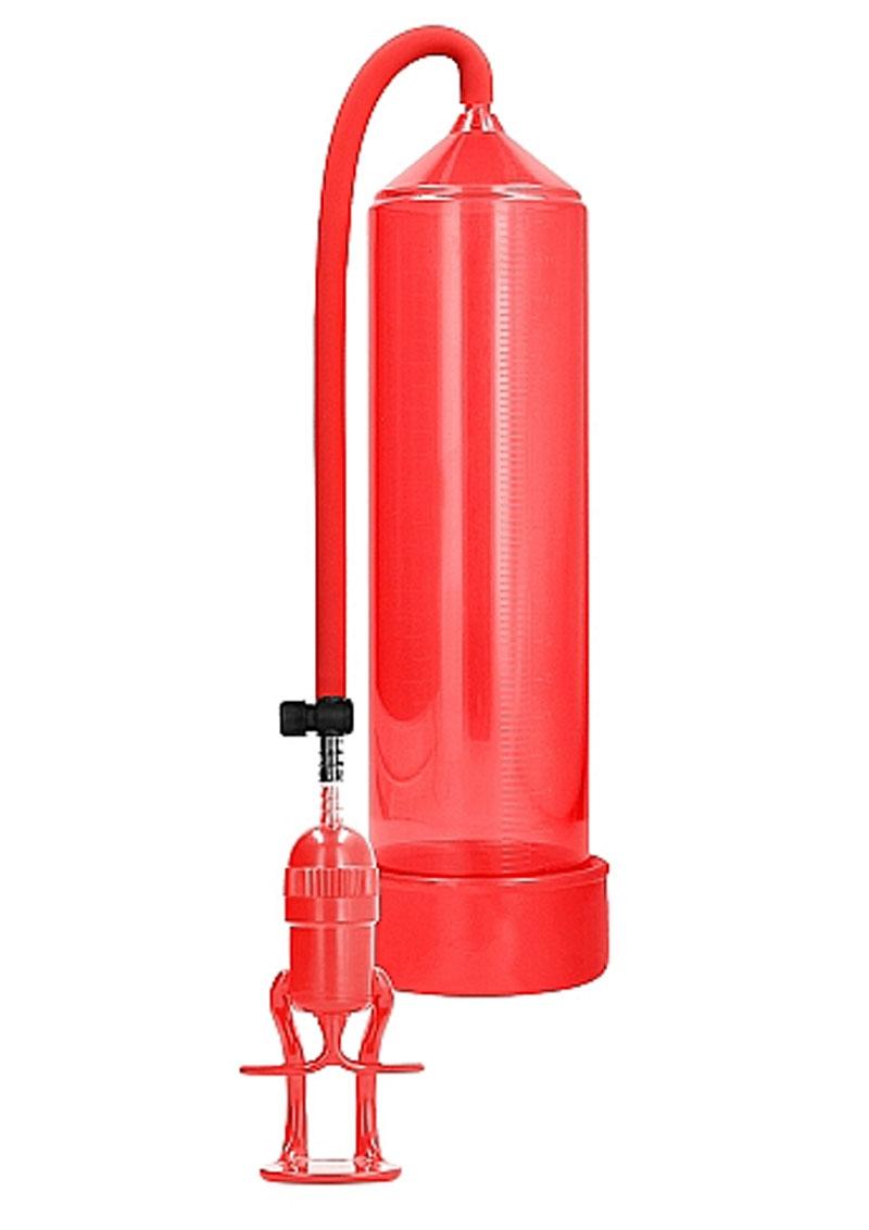 Pumped By Shots Deluxe Beginner Penis Pump Red