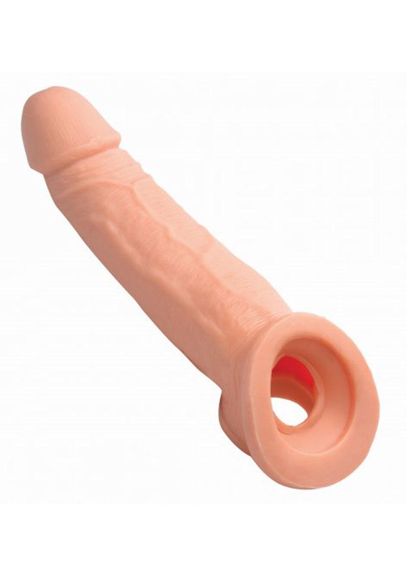 Size Matters Realistic Penis Extension 2 Inch Tip Flesh 8.5 Inches Total Length