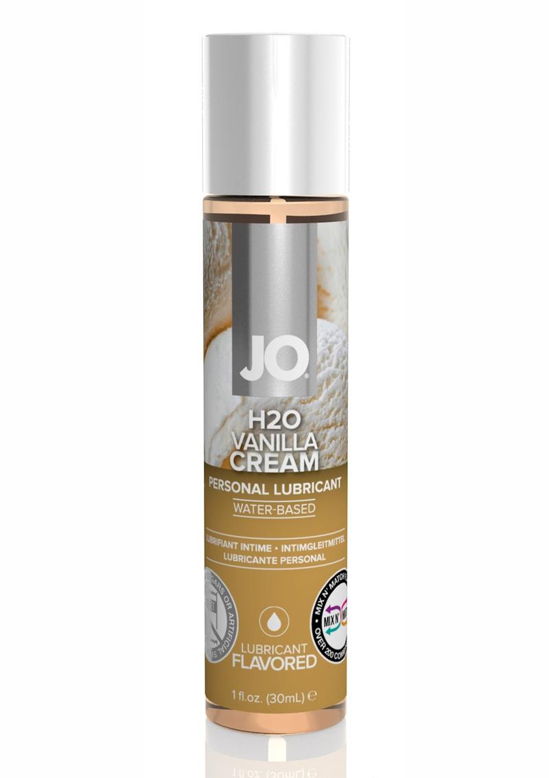 Jo H2O Water Based Flavored Lubricant Vanilla Cream 1 Ounce