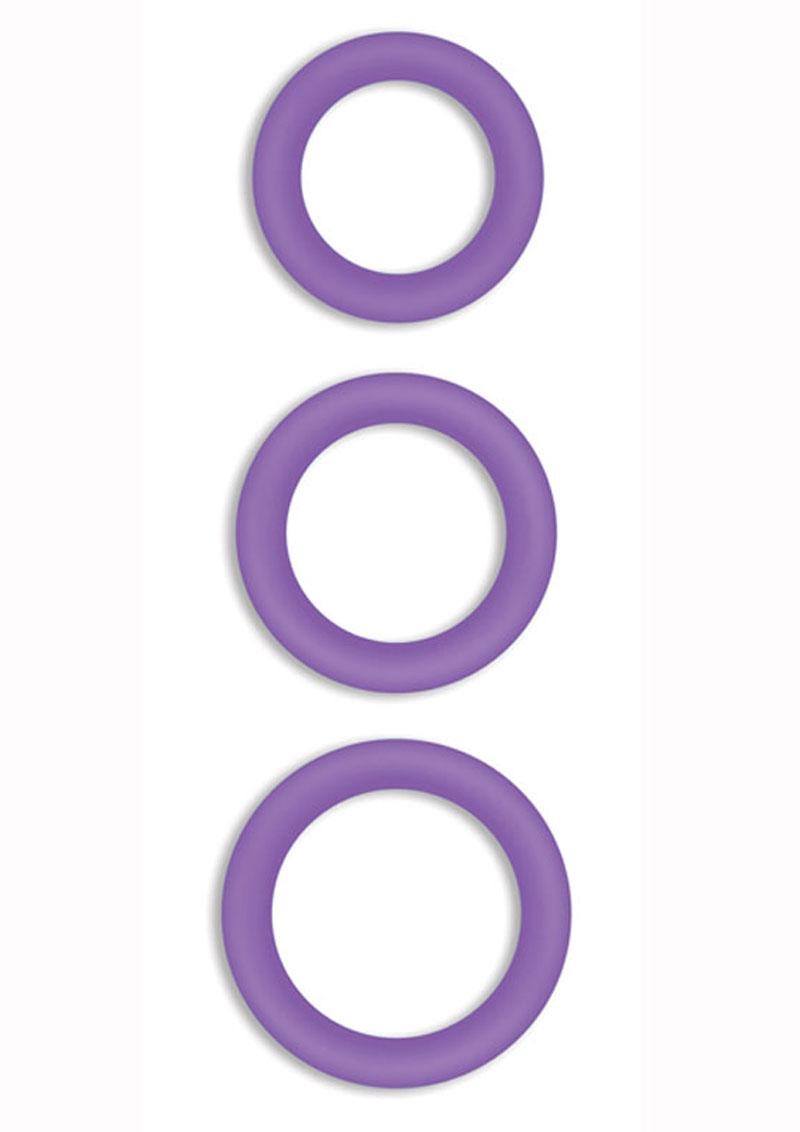 Firefly Halo Medium Silicone Cock Ring Purple