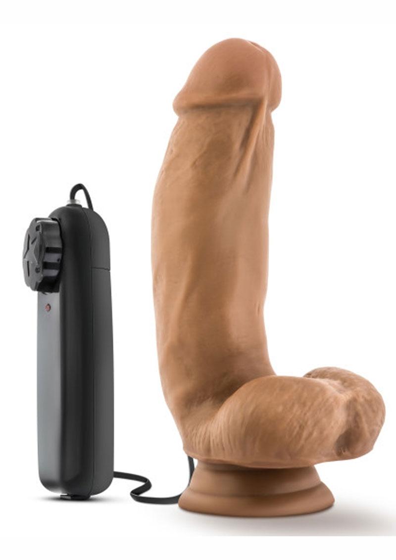 Loverboy MMA Fighter Realistic Vibrating Cock Mocha 7 Inches