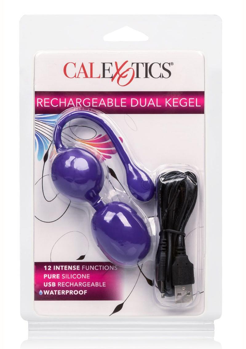 Rechargeable Dual Kegel Silicone Rechargeable Waterproof Purple