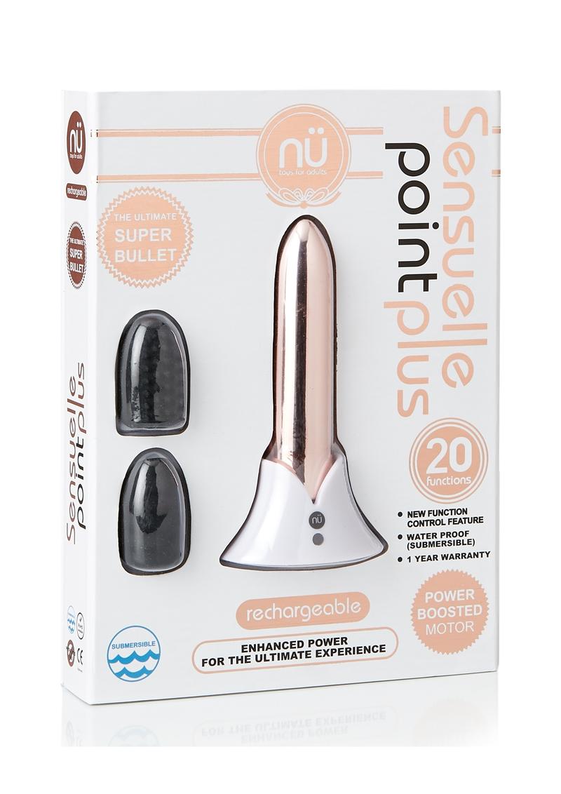 Point Plus 20 Function Bullet Rechargeable Waterproof Rose Gold