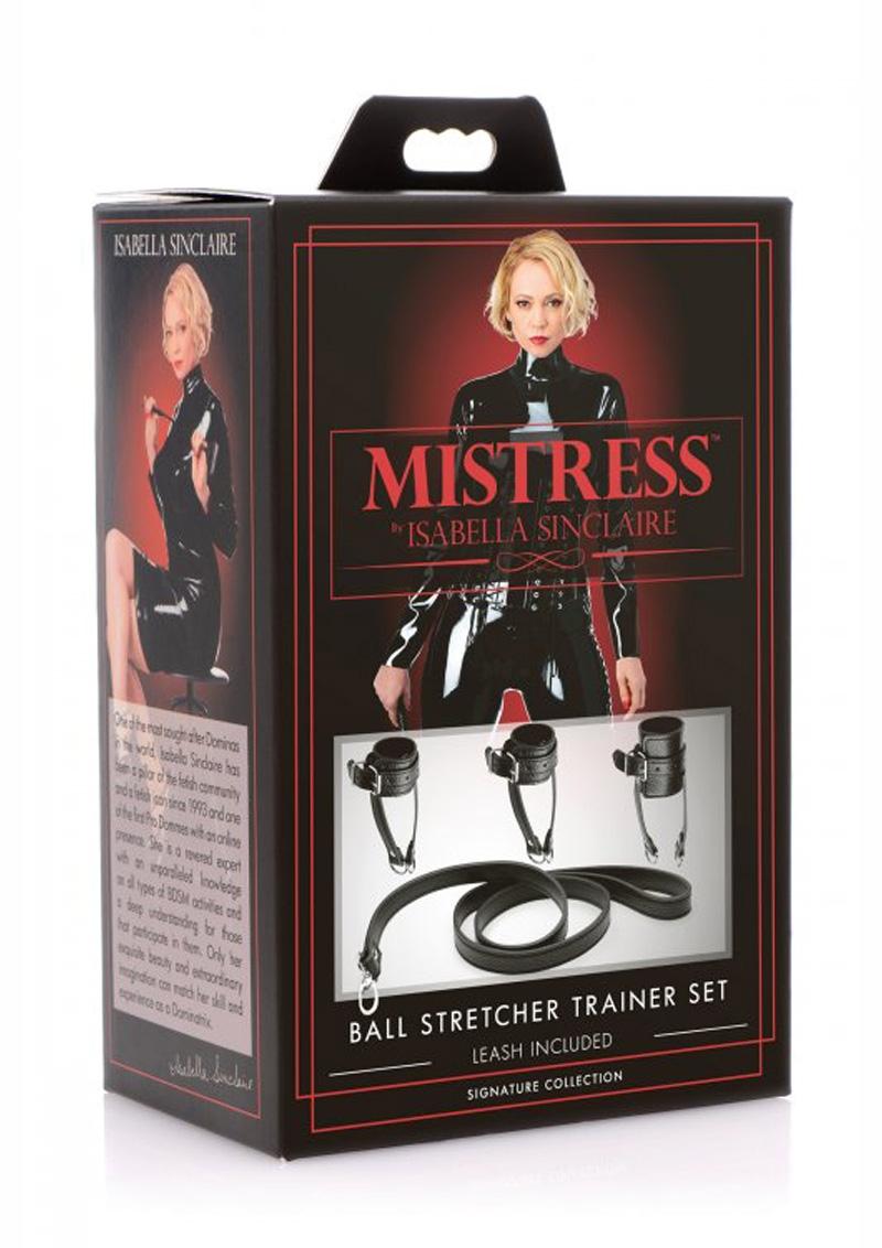 Mistress By Isabella Sinclaire Ball Stretcher Trainer Set Black And Silver