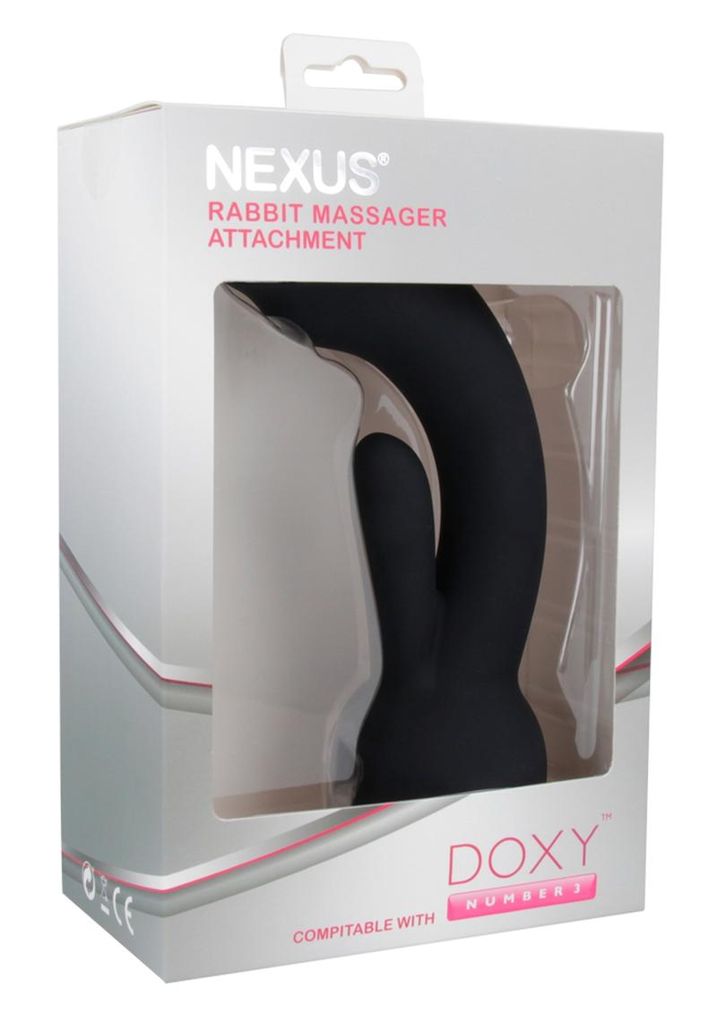 Doxy Rabbit Massager Attachment Silicone Black