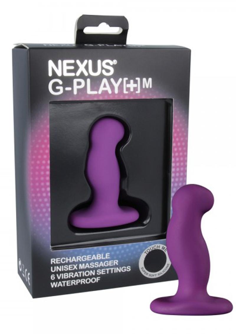 G-Play+M Unisex Massager Silicone Rechargeable Waterproof Purple