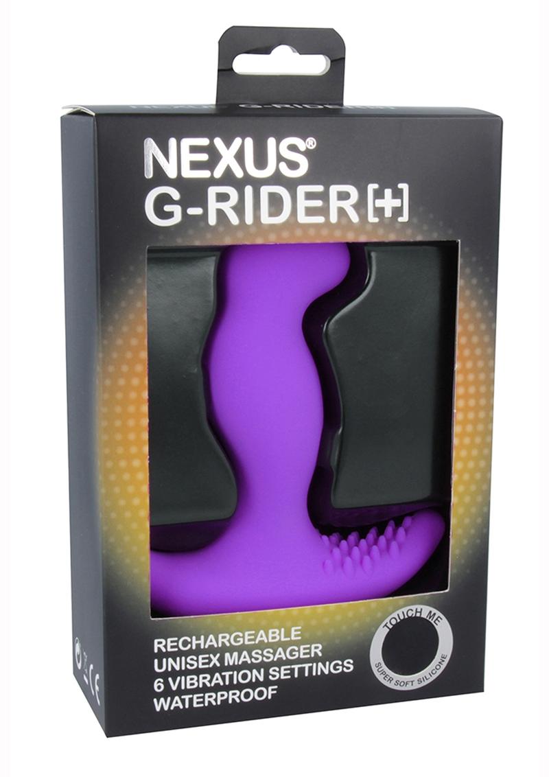 G-Rider + Unisex massager Silicone Rechageable Waterproof Purple