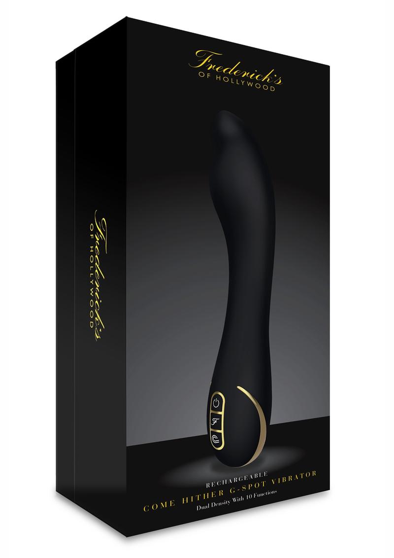 Fredericks`s Of Hollywood USB Rechargeable Come Hither G-Spot Vibrator Silicone Splash Proof Black