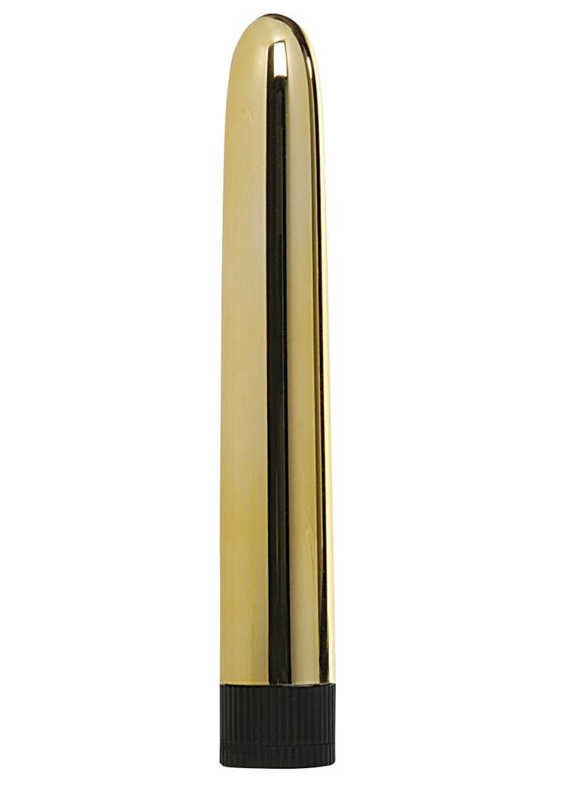 Minx Sensuous Classic Vibrator Gold 6 Inches
