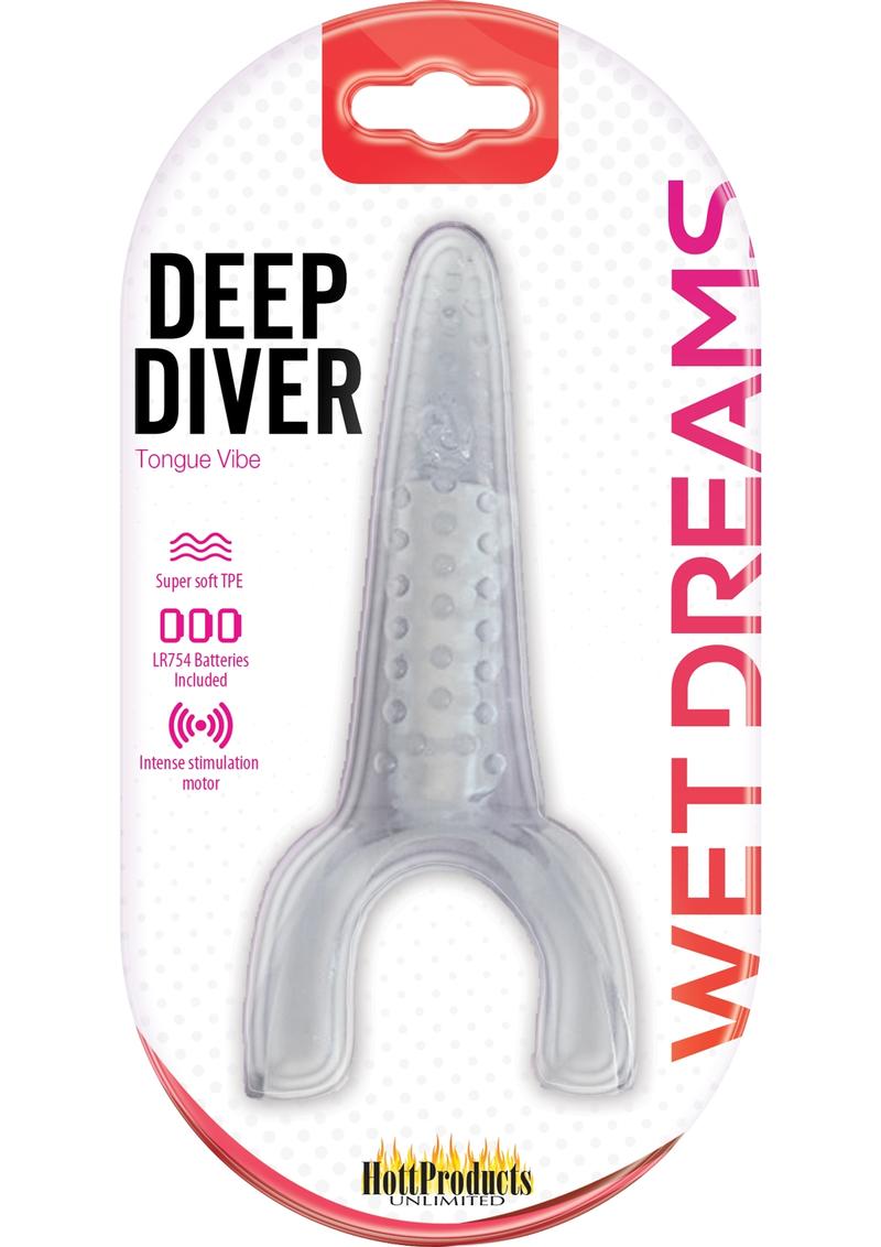 Wet Dreams Deep Diver Tongue Vibe Clear