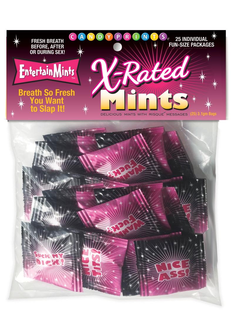 *Special Order* Candy Prints EntertainMints X-rated Mints 25 Individual Packs Per Bag