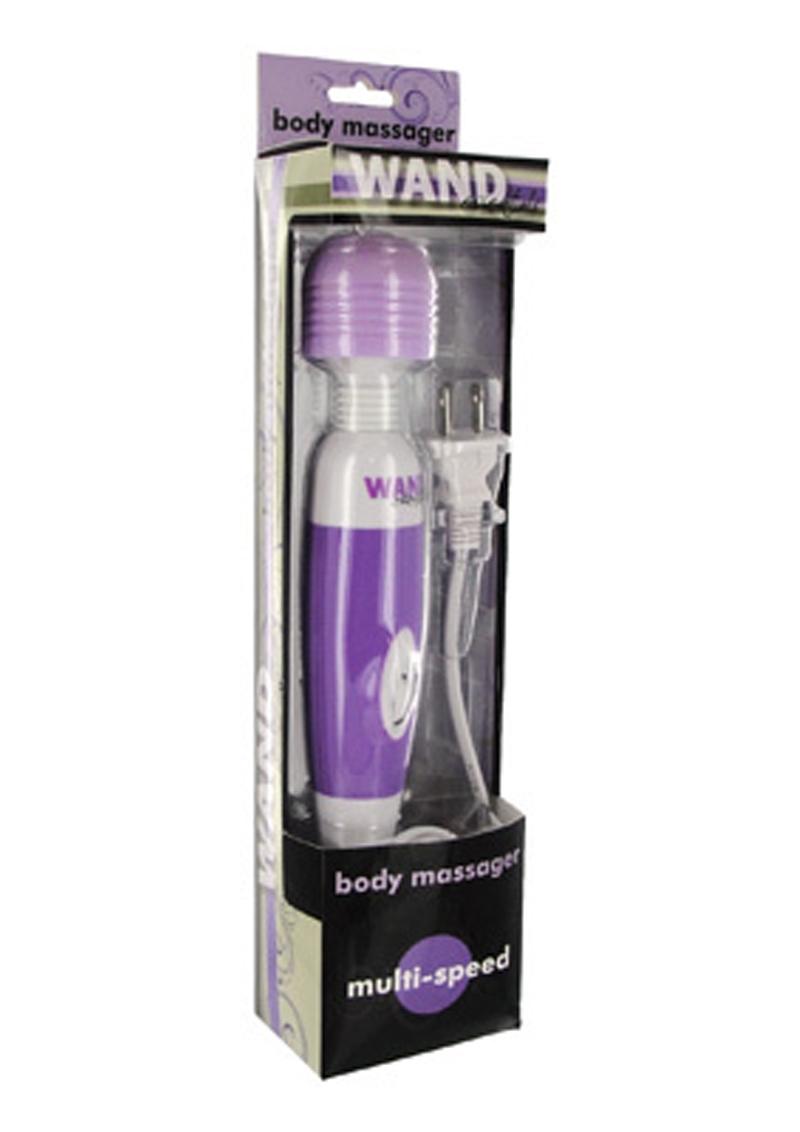 Wand Essentials Multi Speed Flexi-Neck Plug In Jack Wand Massager Purple 10 Inch