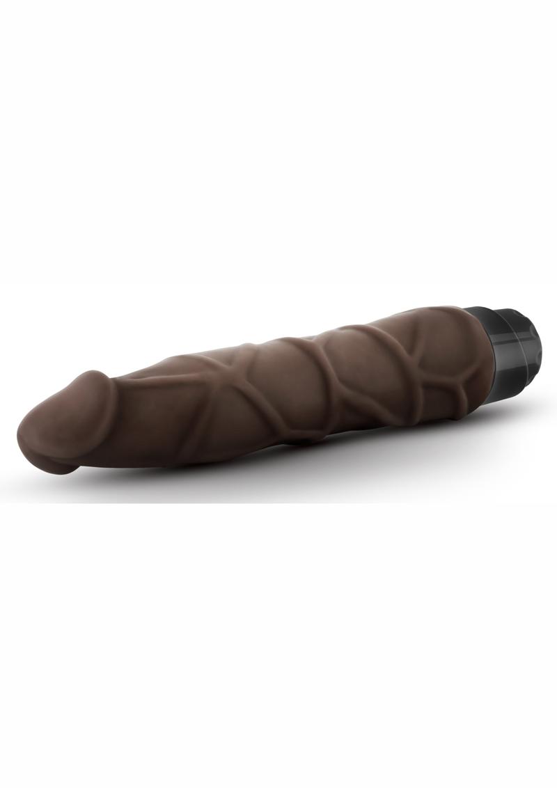 Dr. Skin Cock Vibe 1 Realistic Vibrator Splashproof Chocolate 9 Inch