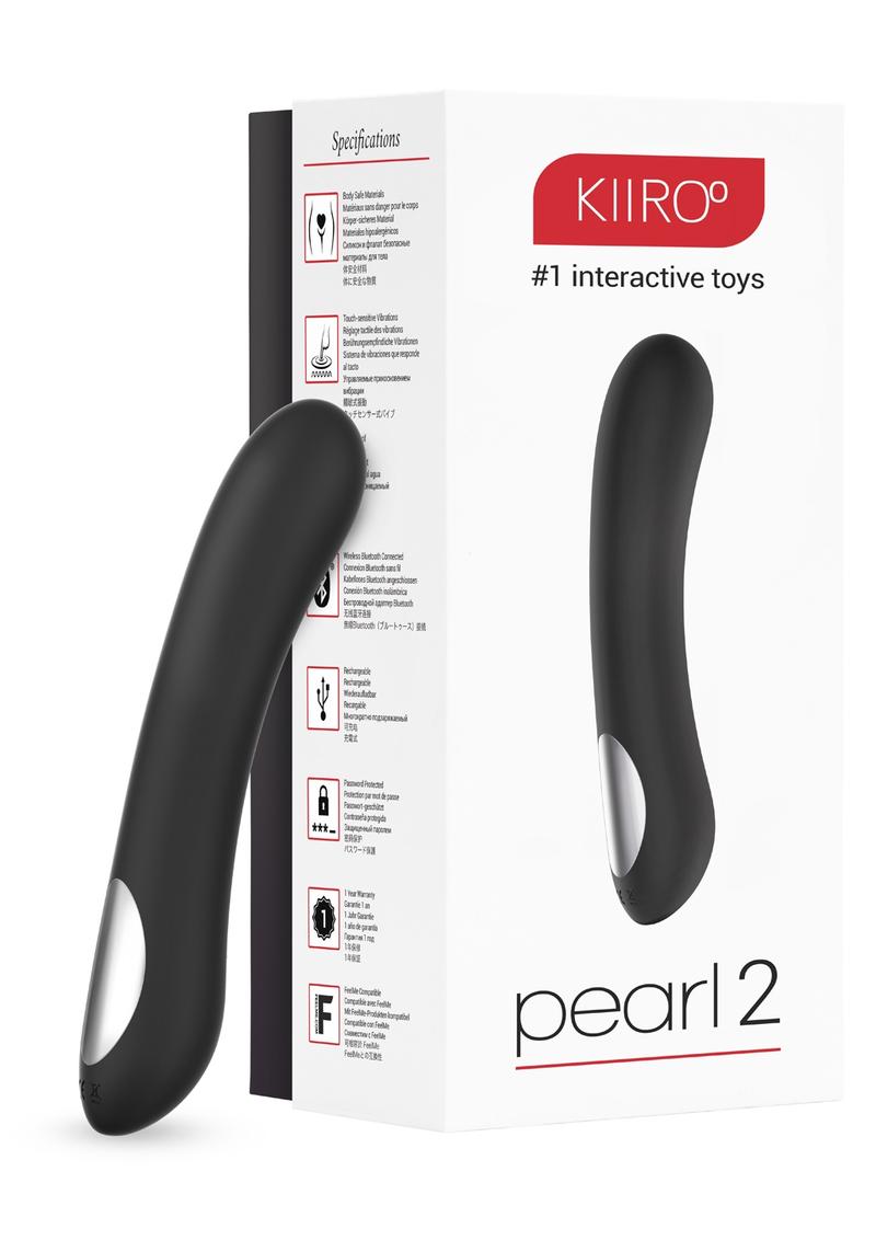 Kiiroo Pearl2 G-Spot Silicone Vibrator - Black