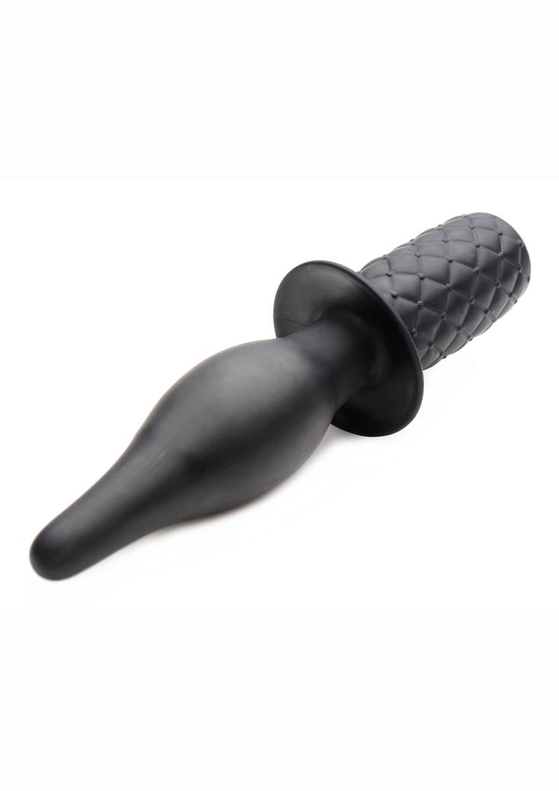 Ass Thumpers The Drop 10X Silicone Vibrating Thruster USB Rechargeable Waterproof Black 7.75 Inches