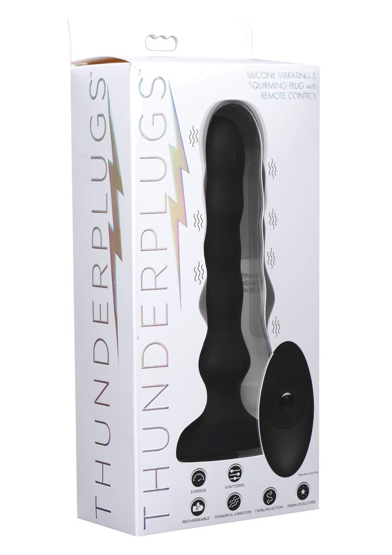 Thunder P Vibe and Squirm Plug Anal Plug Multi Function Silicone Waterproof