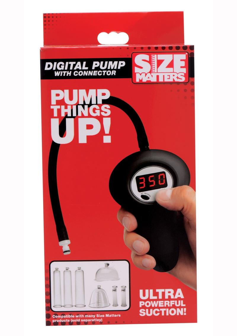 Size Matters Digital Pump With Connector Black