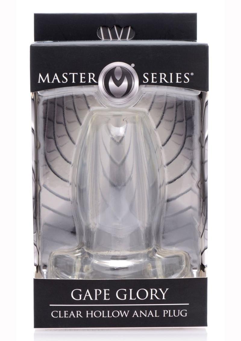 Master Series Gape Glory Clear Hollow Anal Plug 3.9 Inch