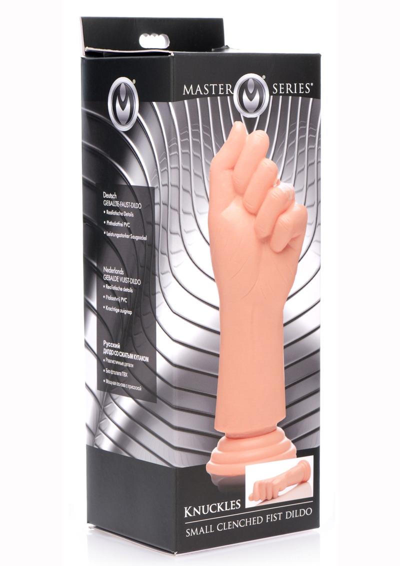 Master Series Knuckles Realistic Small Clenched Fist Dildo Flesh 9.5 Inches